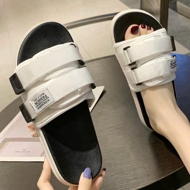 Dép quai ngang nam nữ unisex hot trend - 2 màu