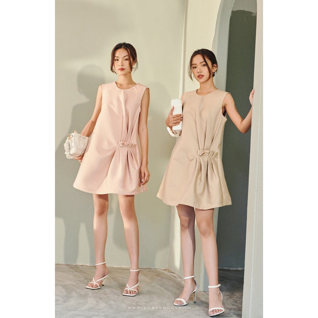 [Mã FATHANG5 giảm 10K đơn 50K] Đầm tafta suông sát nách , Peace House Clothing