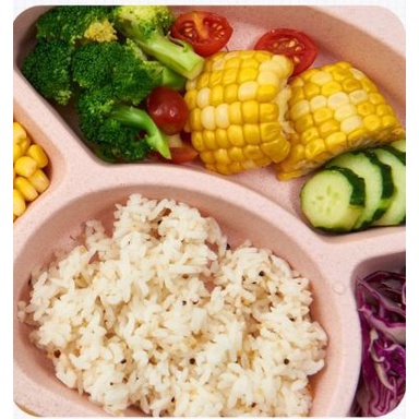 Bộ Bát Đũa Khay Ăn Dặm Cho Bé Hình Cua Dễ Thương, Set 5 Món Ăn Dặm An Toàn