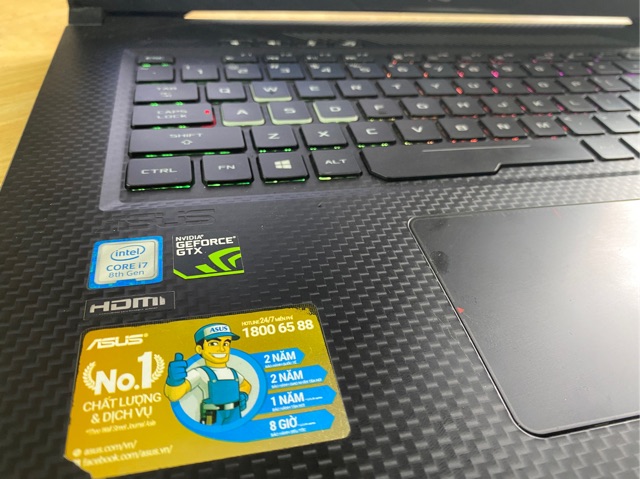 Laptop cũ Asus GL703 core i7 8750H còn BH hãng | BigBuy360 - bigbuy360.vn