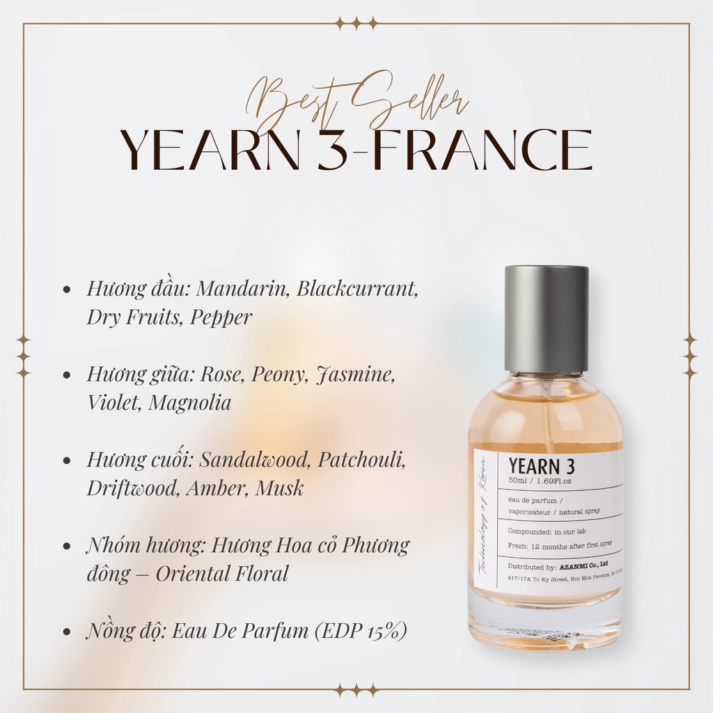 Nước hoa nam nữ Chính Hãng AZANMI 50 Ml