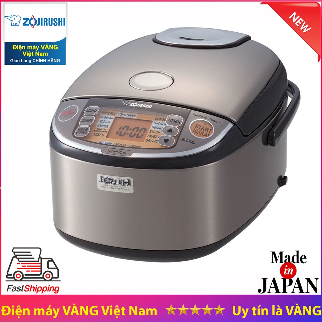 Nồi cơm điện áp suất cao tần Nhật Bản Zojirushi NP-HRQ18 dung tích 1,8 lít và NP-HRQ10 dung tích 1 l