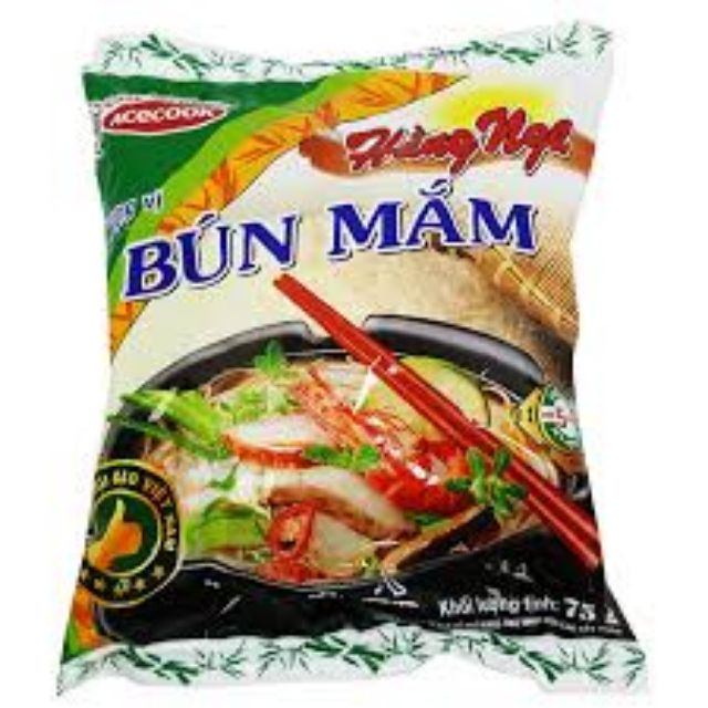 Thùng bún mắm Hằng Nga Acecook 30 gói×75g