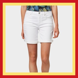 [Có Big size] Quần short jean nữ màu trắng hàng xuất khẩu Tom Tailor