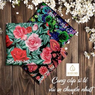 Vải Lụa Satin cao cấp in chuyển nhiệt- may áo dài, đầm thời trang, sơ mi thời trang, đồ bộ pijama cao cấp