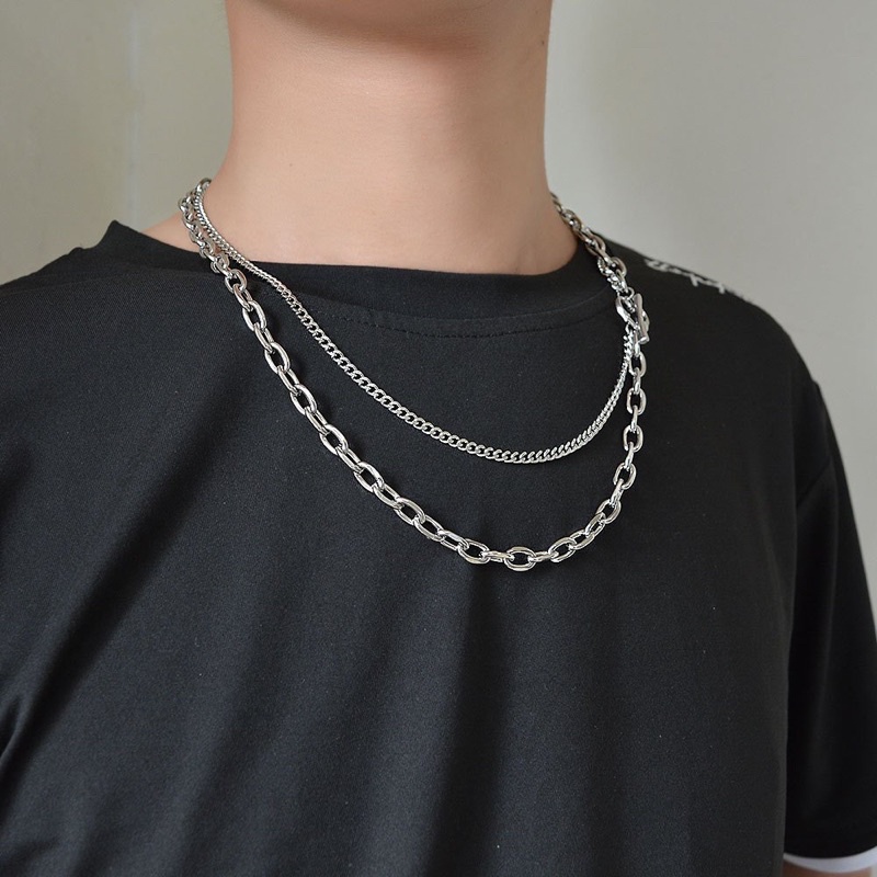 Dây chuyền layer 2 lớp xích thép không gỉ