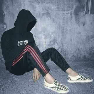 Joggers thun thể thao viền sọc