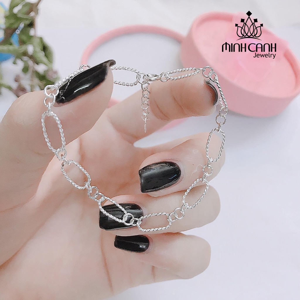 Lắc Tay Bạc Nữ Dạng Mắt Xích Bạc Ta Minh Canh Jewelry