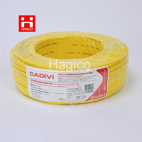 Dây điện đôi dây cáp điện Cadivi VCmd 2x1.0 2x32