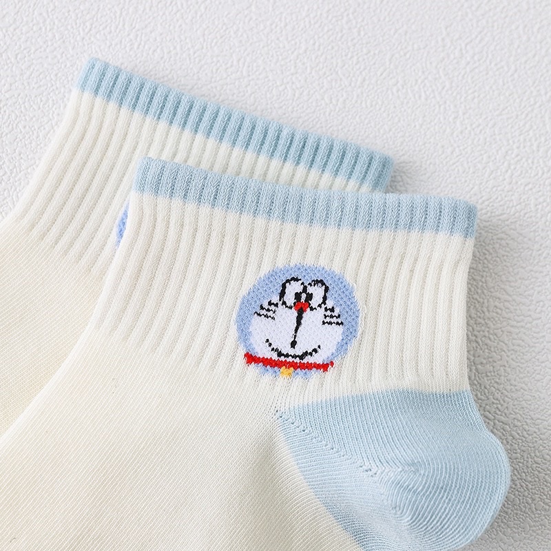 Vớ Tất Cổ Ngắn Doremon Xanh Xinh Xắn Dễ Thương Cotton Kháng Khuẩn Mang Thấp Ngang Mắt Cá Chân MRSOCKS - VN009