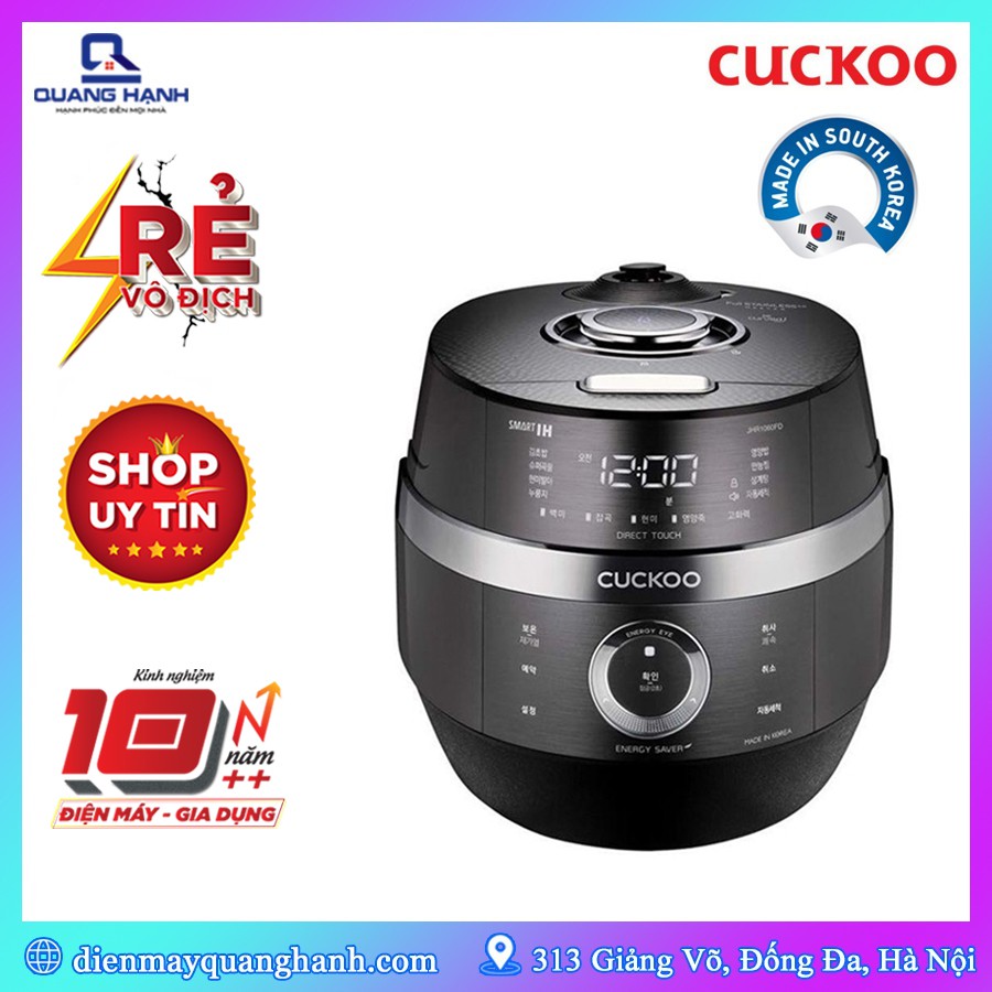 Nồi cơm điện cao tần Cuckoo 1060FD JHR-1060FD  CRP-JHR1060FD 1.8L [Sản xuất tại Hàn Quốc bảo hành 24 tháng]