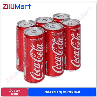 Nước ngọt Coca Cola (lốc 6 lon) loại 320ml