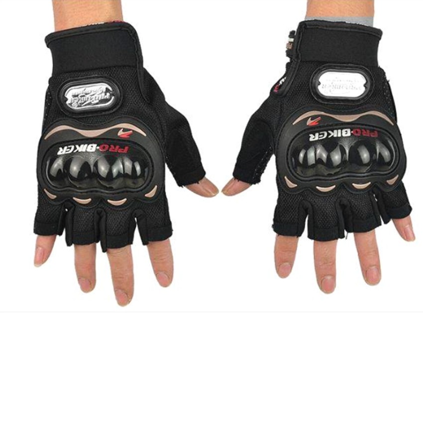 Găng tay hở ngón PRO Biker HQ 206374 1(size L) + Tặng 1 dao gấp thẻ ATM .