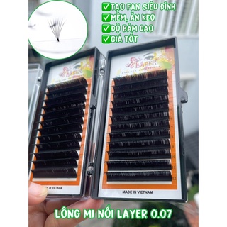 Lông mi nối 0.07 C,Cc,D,U Layer siêu bắt keo/ mi lụa
