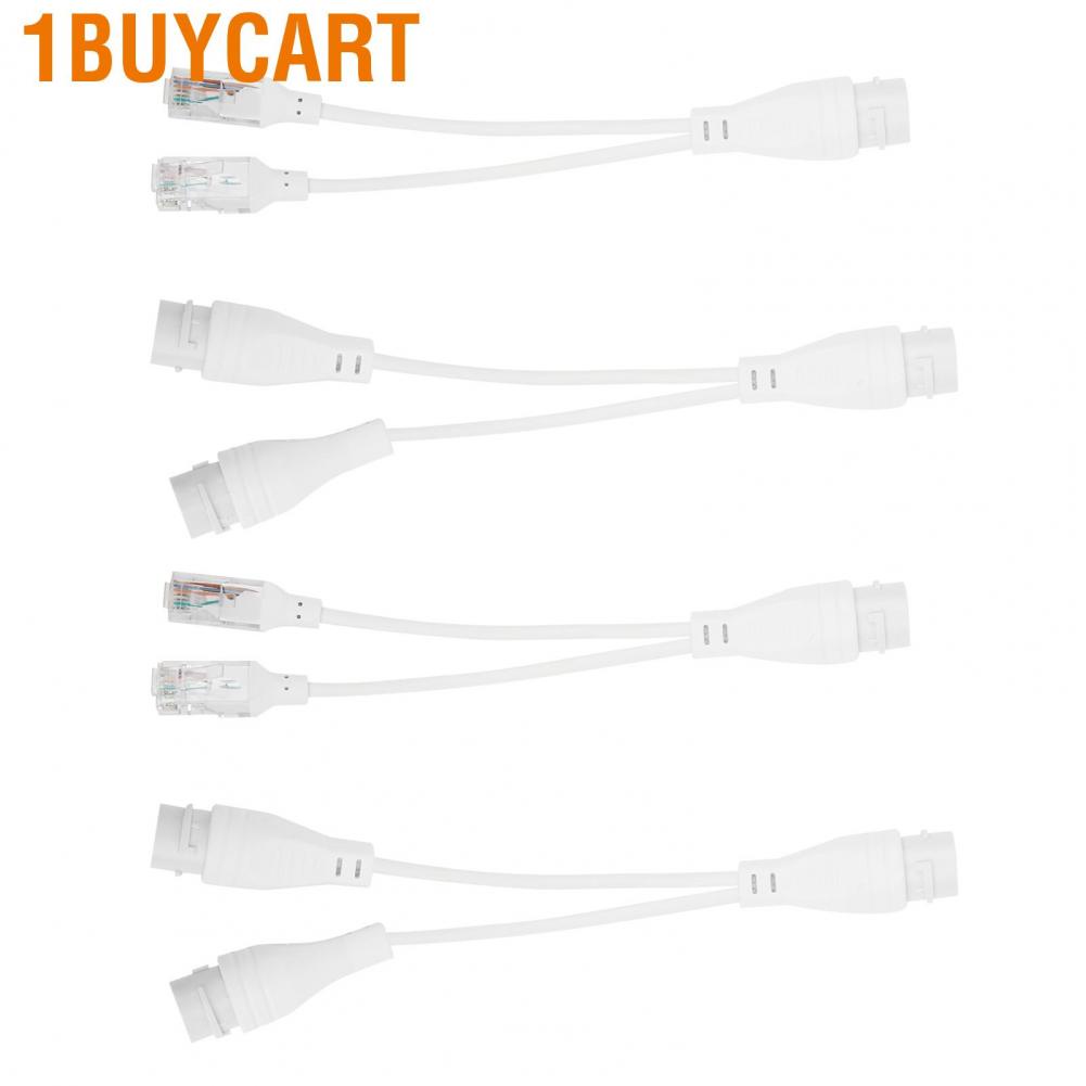 1buycart 2 Pairs POE Splitter Separator Adapter Cable 1 to for Surveillance Video Transmission - Rainproof