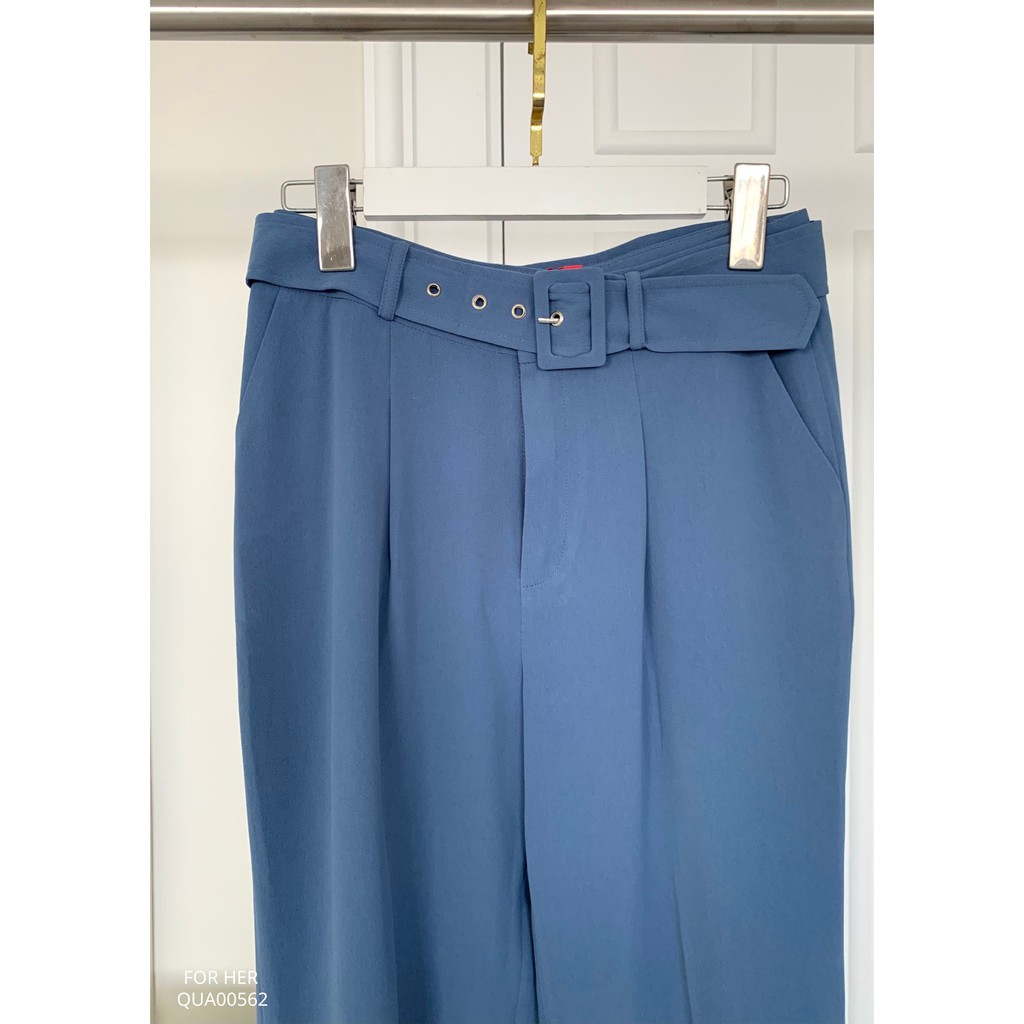 Quần baggy phối đai eo QUA0056