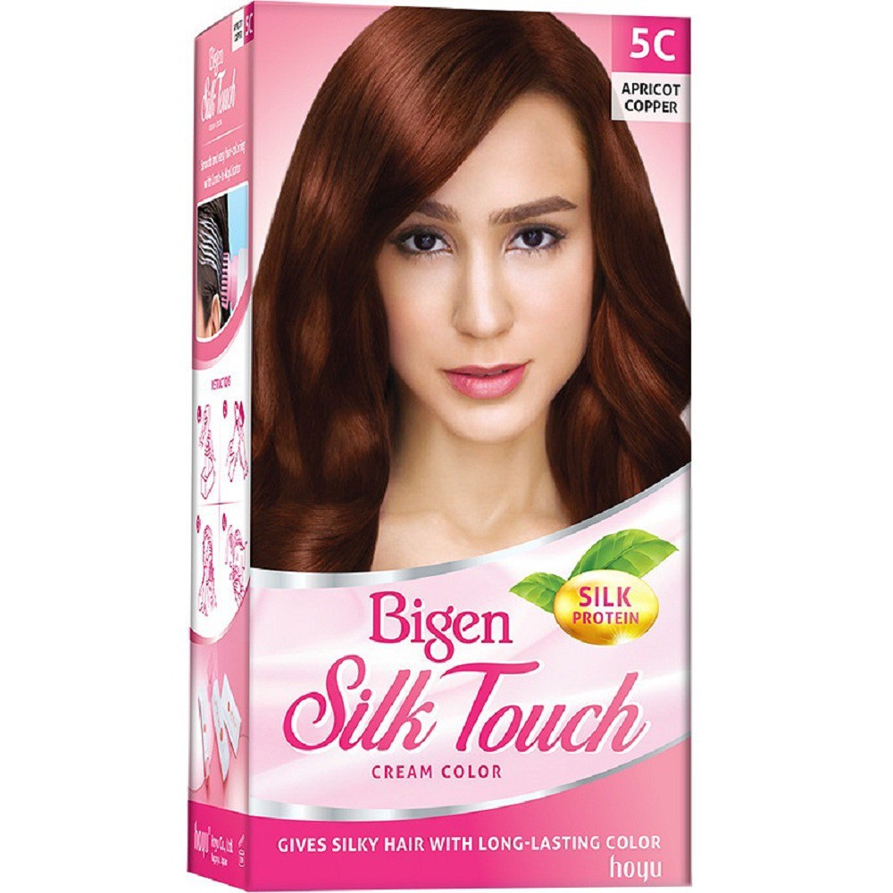 Thuốc nhuộm tóc cao cấp Bigen Silk Touch Cream Color 5C nâu đồng