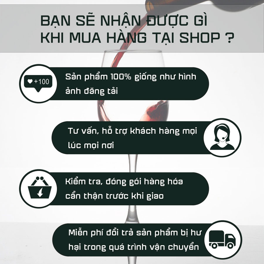Ly Uống Rượu Vang Dáng Classic - Ly Uống Rượu Sâm Phanh Cao Cấp