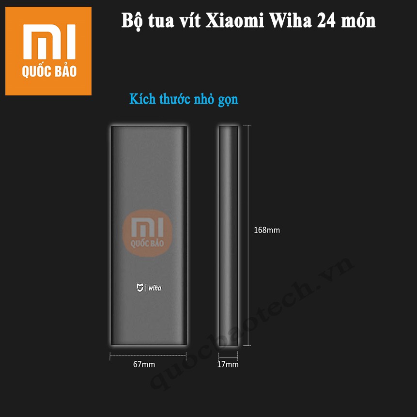 Bộ tua vít Xiaomi Mijia Wiha 24 món- Nhỏ gọn, Bền bỉ, tiện lợi