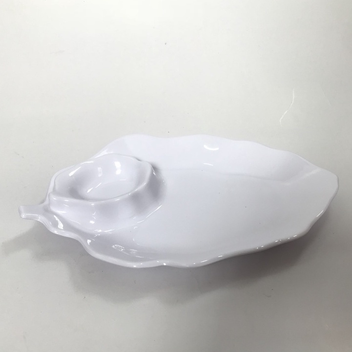 Dĩa trái cây Melamine có ngăn chấm riêng
