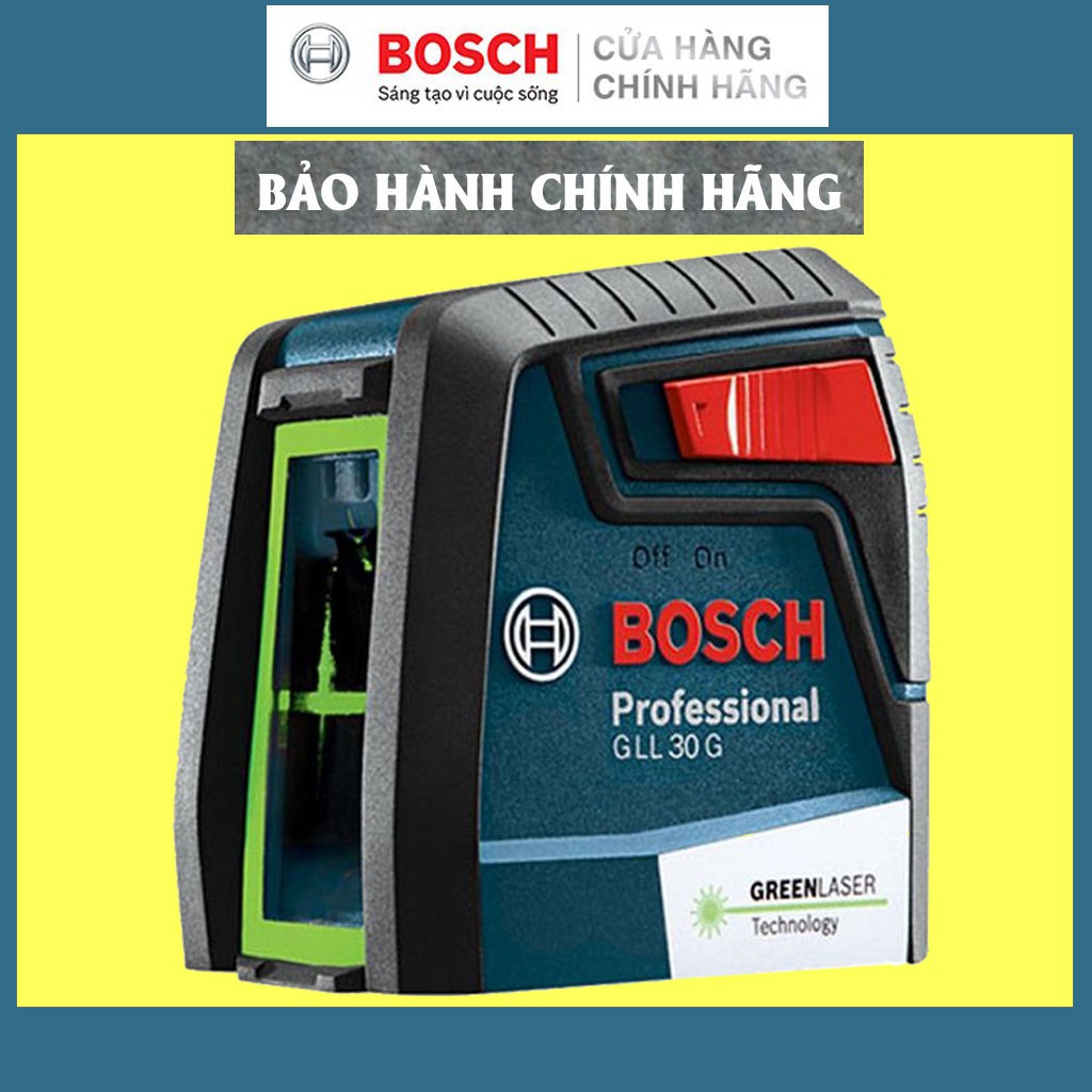 Máy Cân Mực Laser Bosch GLL 30 G Professional, Tia Xanh, Giá Đại Lý Cấp 1