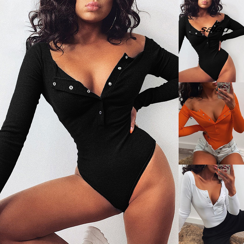  Áo len tăm gân ôm dáng tay dài kiểu bodysuit gợi cảm quyến rũ cổ vuông cho nữ | BigBuy360 - bigbuy360.vn