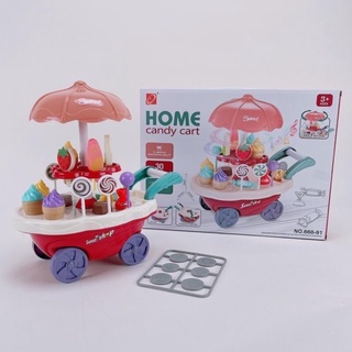 Đồ chơi xe đẩy bán kem cho bé 2 tầng 30 chi tiết