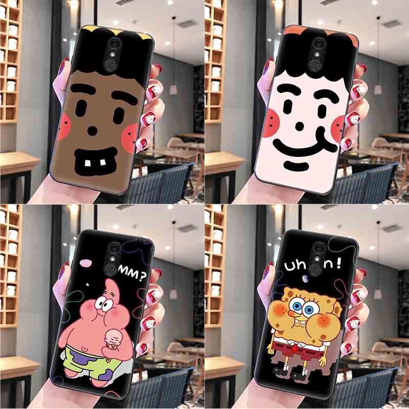 Ốp Điện Thoại silicone Mềm Họa Tiết Hoạt Hình Đáng Yêu Cho LG Q7