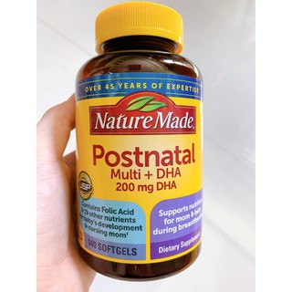 Thanh lý còn 109v Vitamin tổng hợp cho mẹ sau sinh Nature Made Posnatal Multi Dha