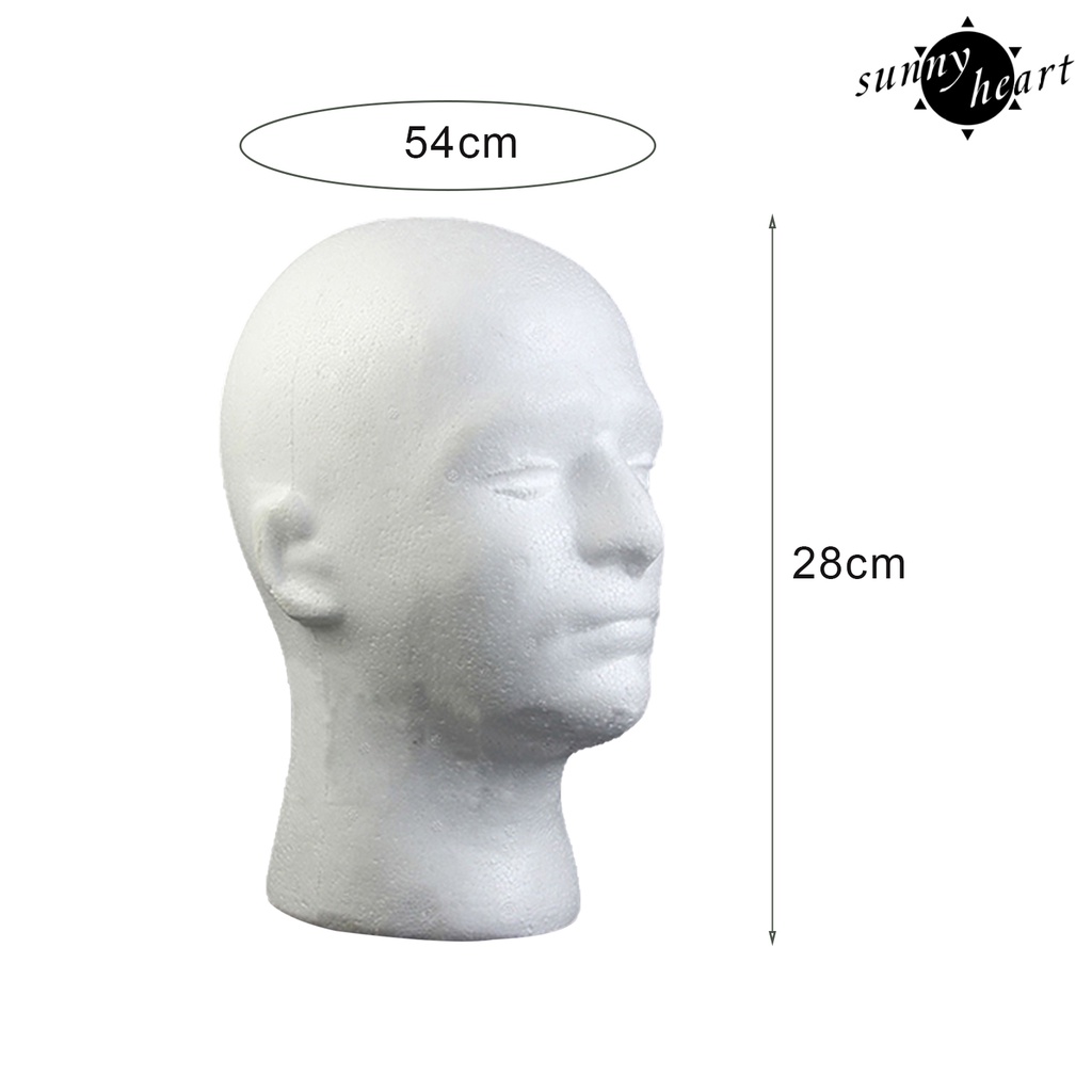 Mô Hình Đầu Người Giả Bằng Xốp Bền Bỉ Trọng Lượng Nhẹ