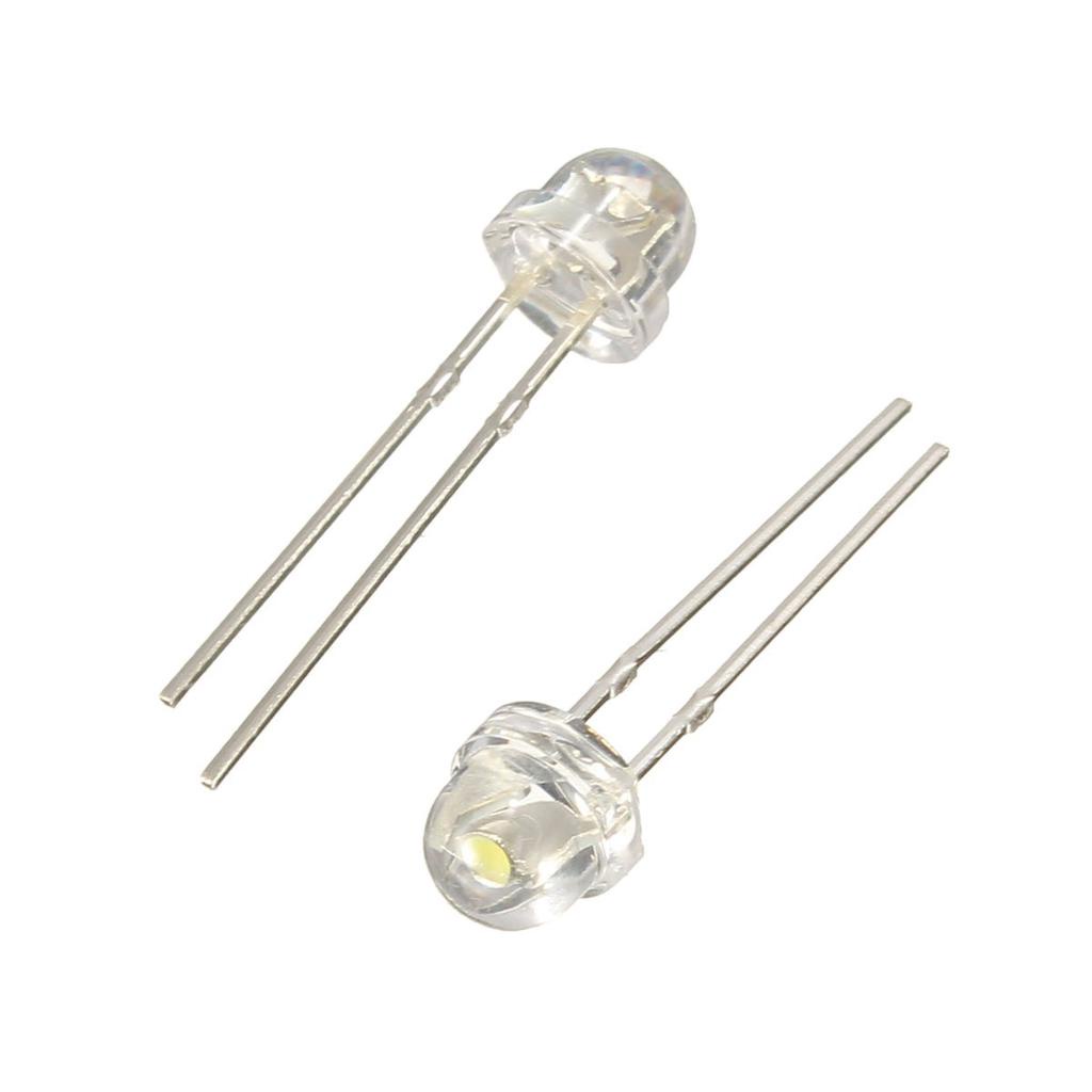Bộ 50 Bóng Led Lùn 5mm trắng, đỏ, vàng, xanh lá, xanh dương