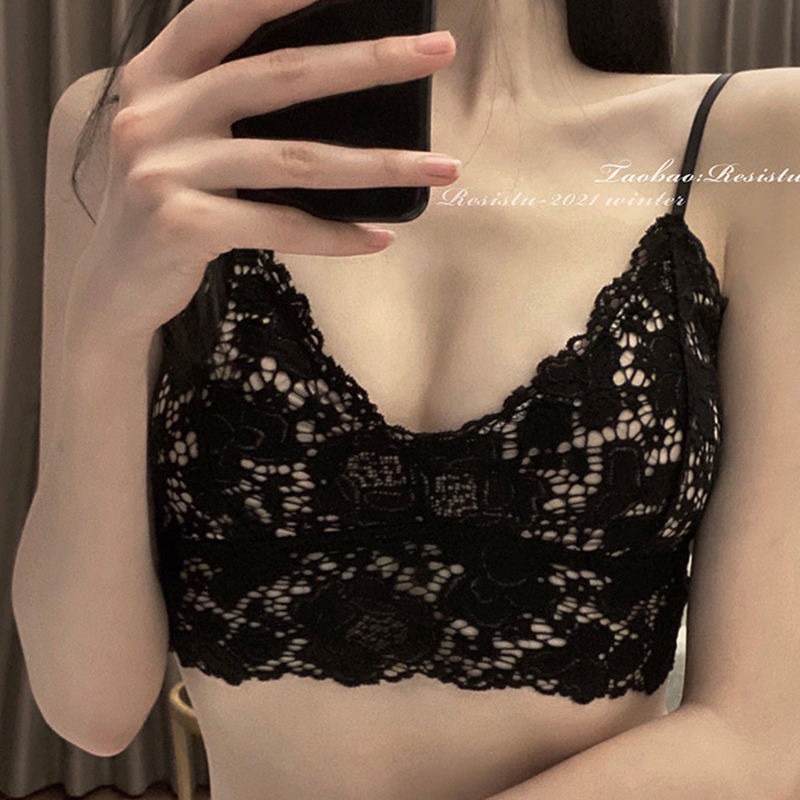 [Xả - dọn kho]Áo bra ren áo lót nữ chất ren phong cách bralette cổ điển pasana0063