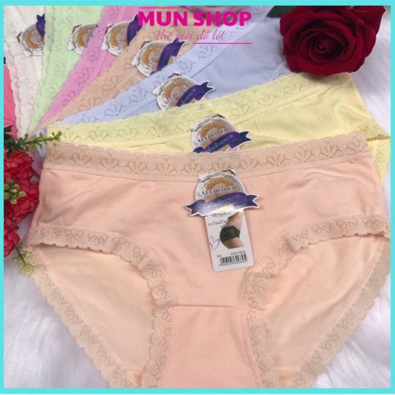 Quần lót cotton viền ren thoáng mát