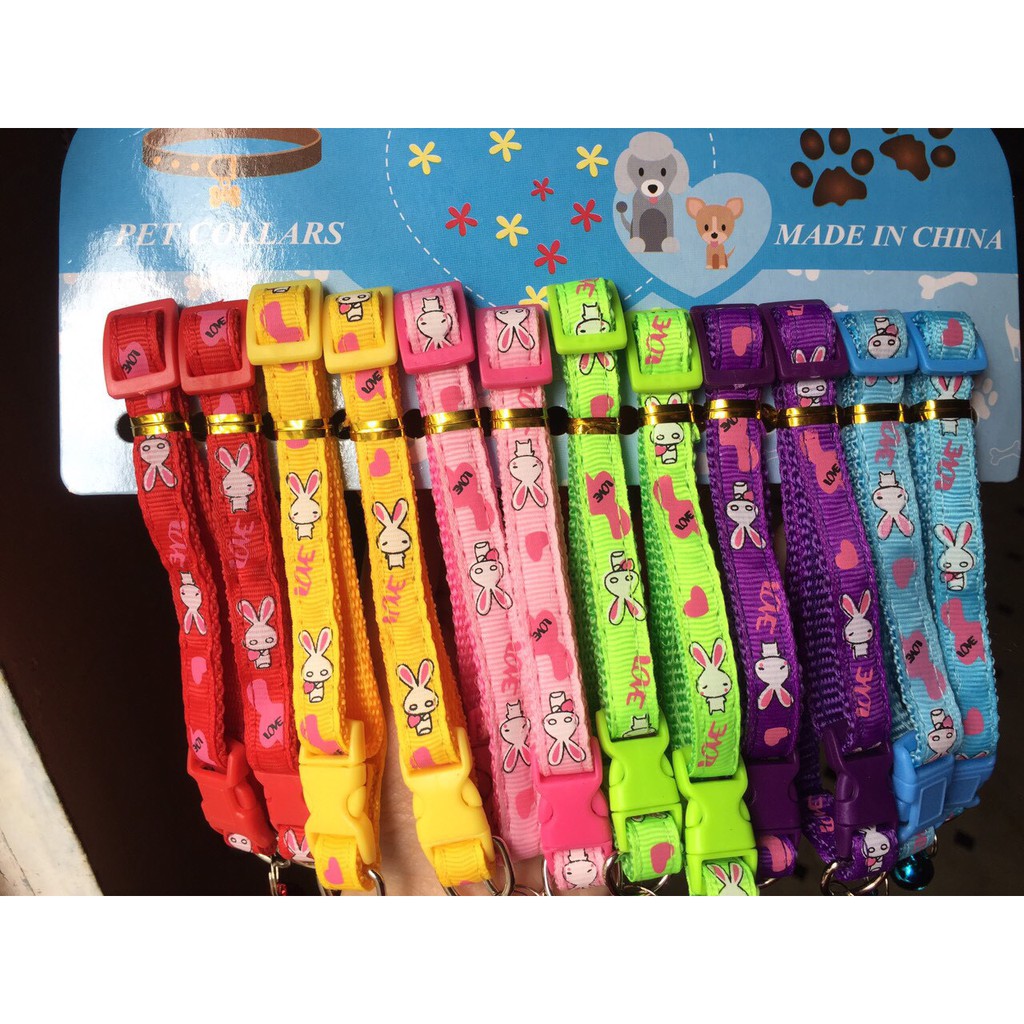 Vòng cổ Dây Vải Hình Ngẫu nhiên - Có Chuông Cho Chó Mèo  - Nông Trại Thú Cưng