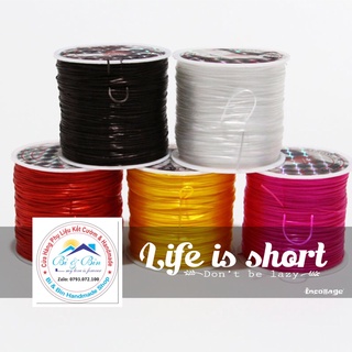 Dây Cước Thun Lụa Co Giãn Nhiều Màu Làm Vòng Đeo Tay