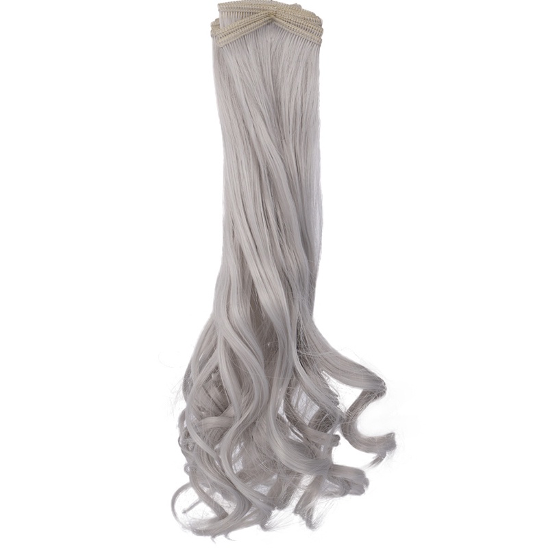 Bộ Tóc Giả 25CM Uốn Xoăn Thời Trang Cho Búp Bê