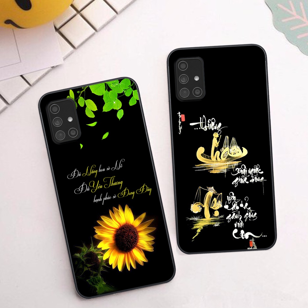Ốp lưng Samsung M51 phiên bản cha mẹ - vợ chồng- chữ thư pháp Tâm, nhẫn, phúc lộc thọ cực đẹp và ý nghĩa