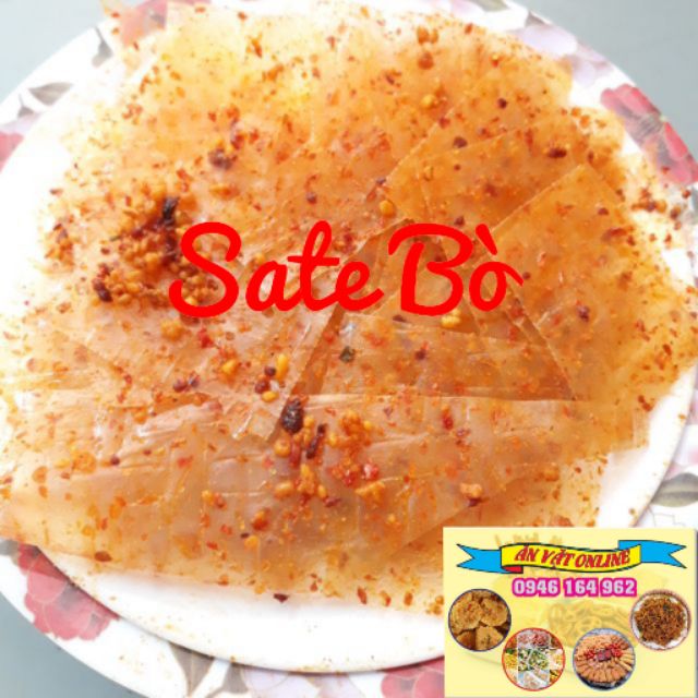 500g Bánh Tráng Sate Bò ( Tặng Sốt )
