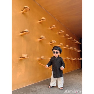 Bộ áo dài ông đồ thầy bói cho bé từ 1 đến 5 tuổi