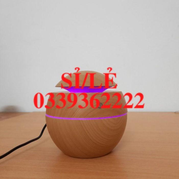 [ COCOLOVE ] Máy xông tinh dầu - Máy phun sương tạo ẩm vân gỗ hình cầu (UAH)
