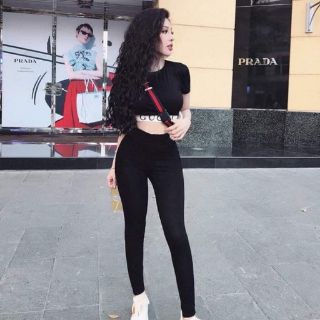 Quần leggings nâng mông dài