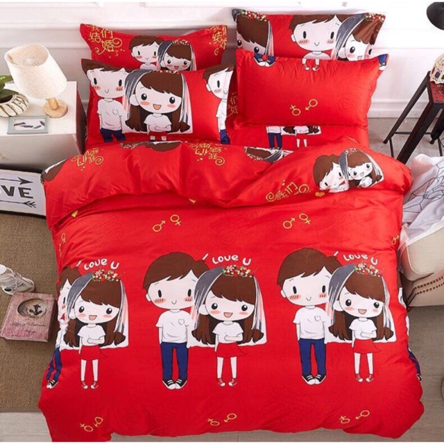 Cotton poly Bộ vỏ 4 món hàng nhập quảng châu