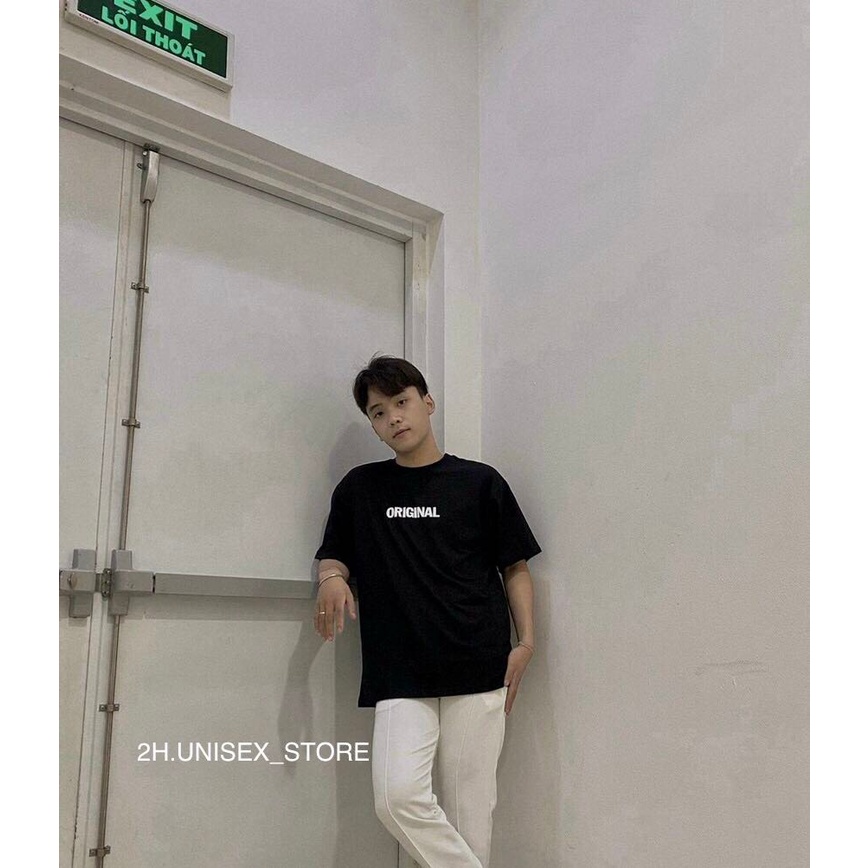ÁO THUN UNISEX NAM NỮ TAY LỠ FORM RỘNG CHẤT COTTON CAO CẤP