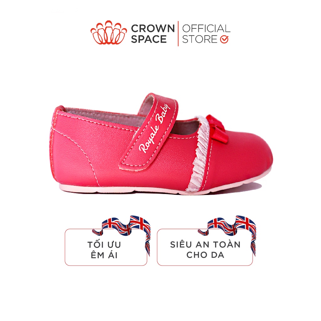 Giày Tập Đi Bé Trai Bé Gái Đẹp CrownUK Royale Baby Walking Shoes Trẻ em Nam Nữ Cao Cấp 051_1067 Nhẹ Êm Size 3-6/1-3 Tuổi