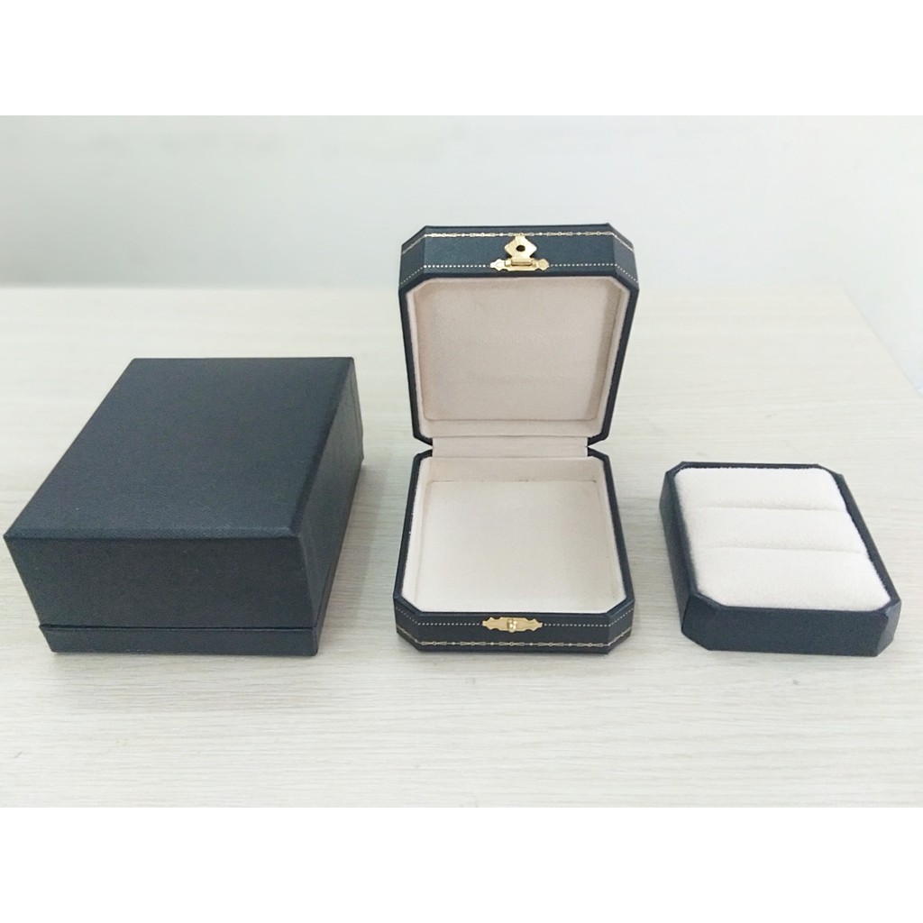 (Jewelry box) HỘP ĐỰNG NHẪN CƯỚI,NHẪN ĐÔI,BÔNG TAI CHO NỮ,HỘP QUÀ TẶNG TRANG SỨC ĐỰNG NHẪN CAO CẤP (H30-KHÔNG ĐÈN)