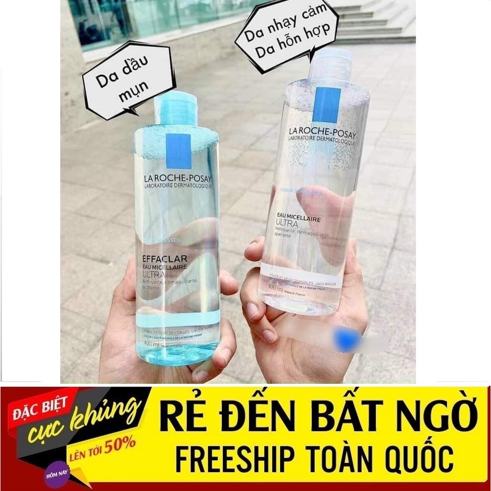  Nước tẩy trang laroche posay 400ml cho da mụn da dầu