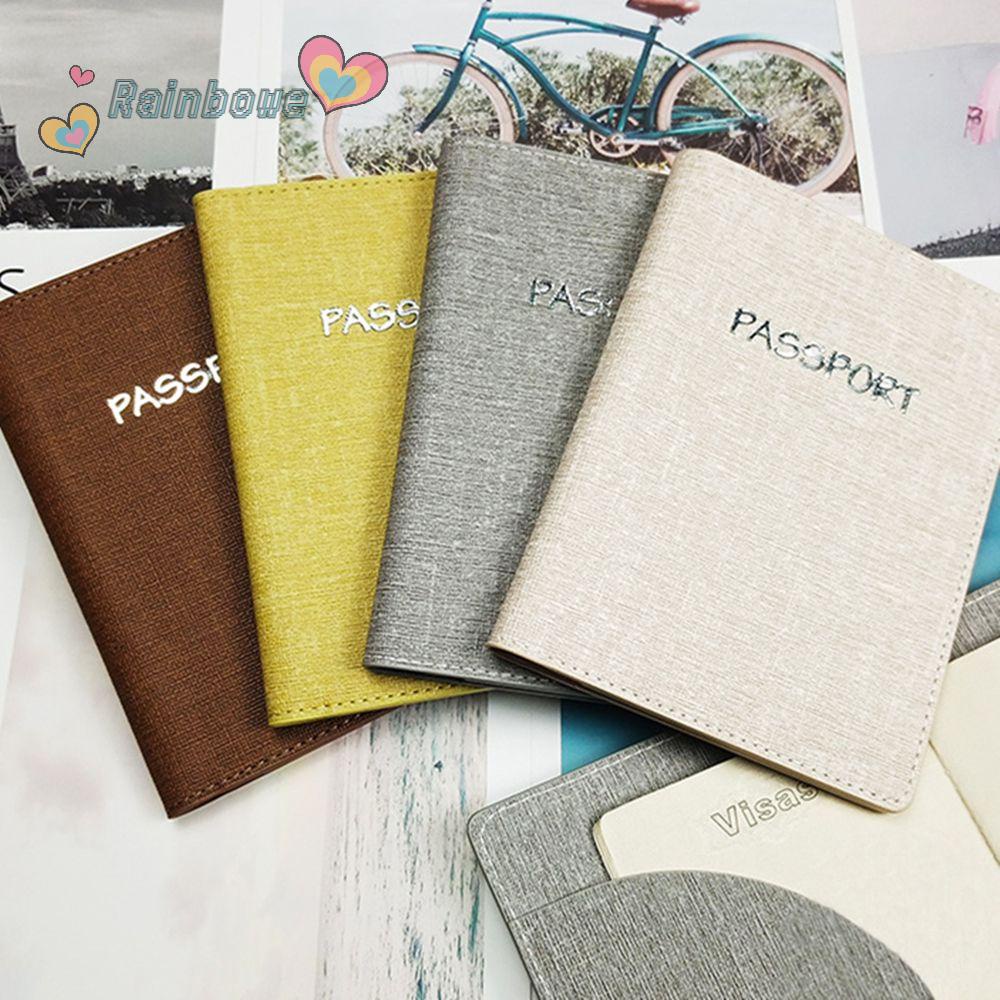 Vỏ Bọc Hộ Chiếu Siêu Mỏng Màu Cầu Vồng Chống Thấm Nước Đa Năng Tiện Dụng Ốp