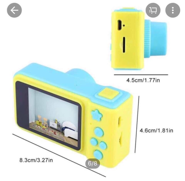 Máy ảnh mini cho bé với màn hình HD CMOS 800 W Pixel cảm biến | BigBuy360 - bigbuy360.vn