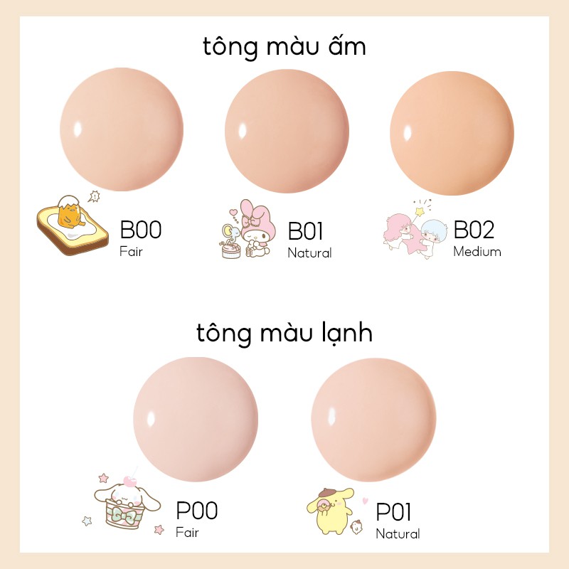 Phấn Nước Perfect Diary x Sanrio MagicStay Trang Điểm Tự Nhiên Lâu Trôi 15g - NAC BEAUTY | BigBuy360 - bigbuy360.vn