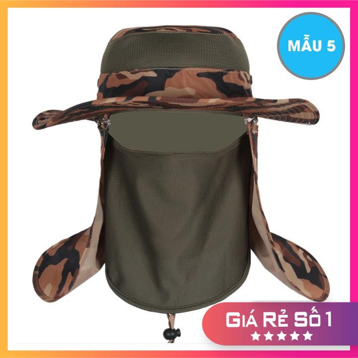 Mũ Chống Nắng Rộng Vành 𝗙𝗥𝗘𝗘 𝗦𝗛𝗜𝗣 Mũ Chống Nắng thời trang  mũ chống nắng kèm khẩu trang, mũ đi câu